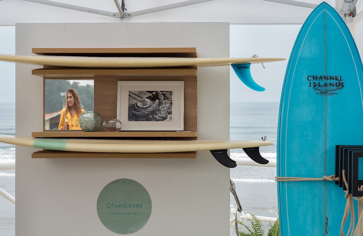 OlivesLoves diseño de mobiliario, surfeando en Salinas Longboard festival